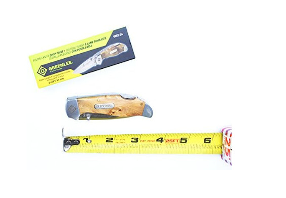 Greenlee 0652-24 Wood Drop Point Pocket Knife Natural Wood gallery
