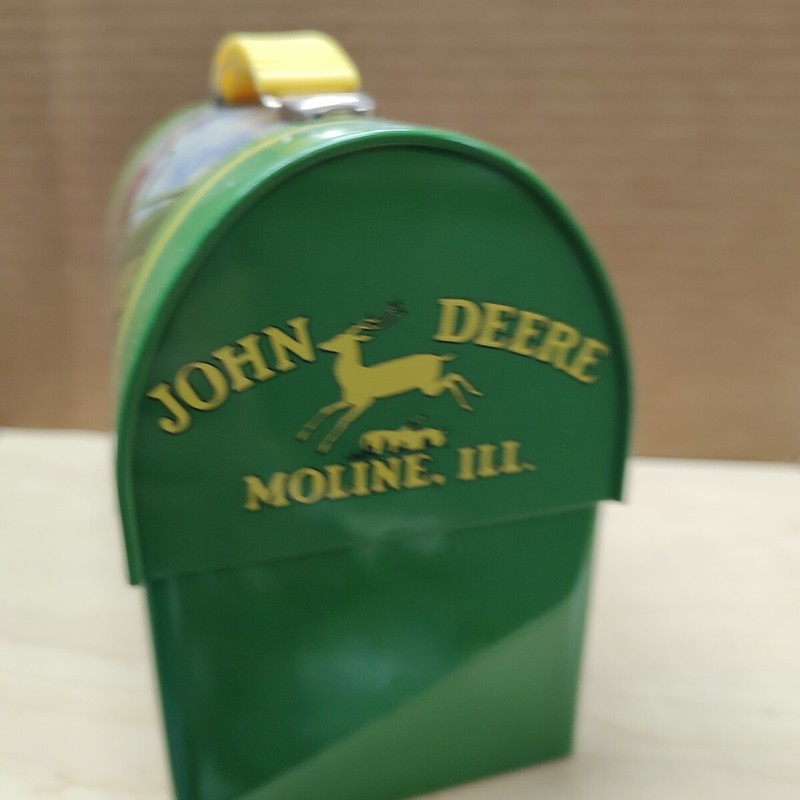 John Deere Moline Mini Lunchbox Empty Candy Tin GUC gallery