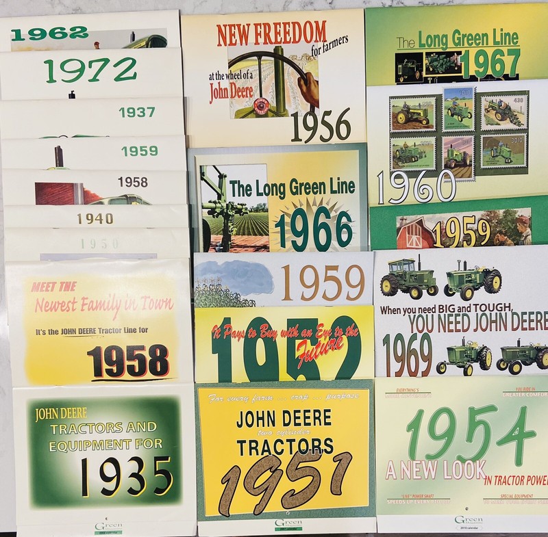 Vintage Green Magazine John Deere Calendar Lot Of 19 From 1995-2017 Missing 4