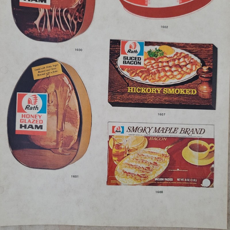 Rath Packing Stickers Iowa Ham Golden Harvest Lot Waterloo Iowa Vintage Pork Ad gallery