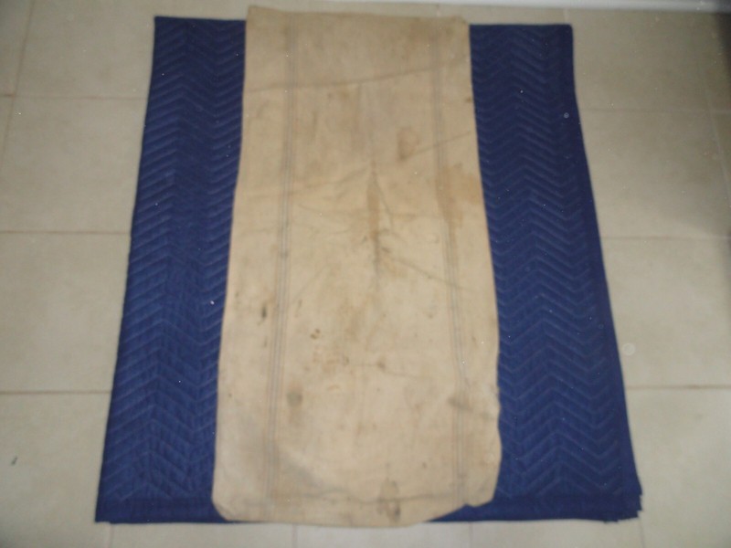 Vintage Fulton's Feed And Seed Bag Hand Stitched Patch 42 x 19" gallery