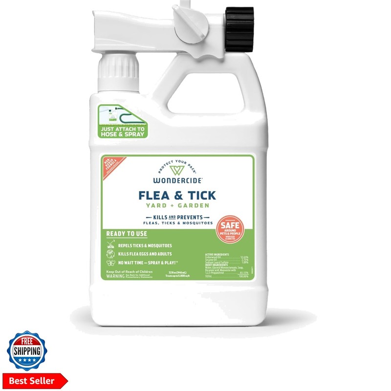 Ready to Use Flea, Tick, and Mosquito Yard Spray with Natural Essential Oils ...