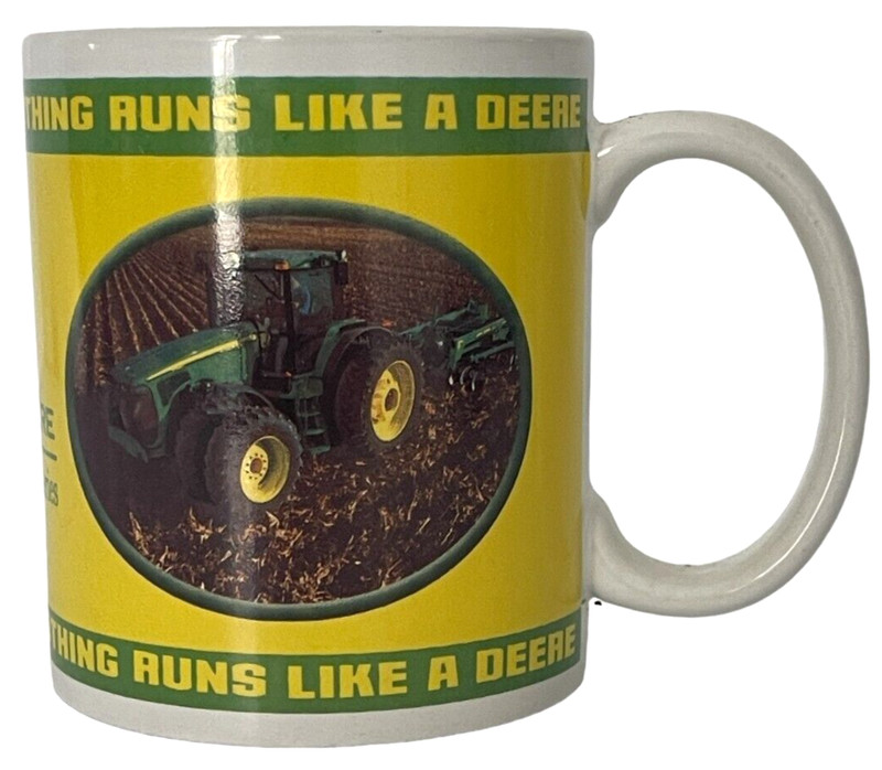 John Deere Mug 2004 Collectors Series no. 31151 Coffee Cup Tractor Deer 3.25″