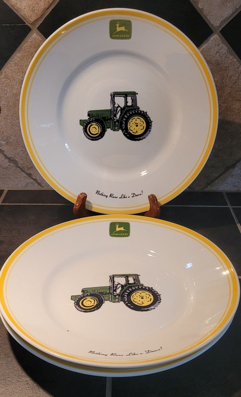 JOHN DEERE Tractor Gibson Lunch Salad Dish -priced Separately gallery