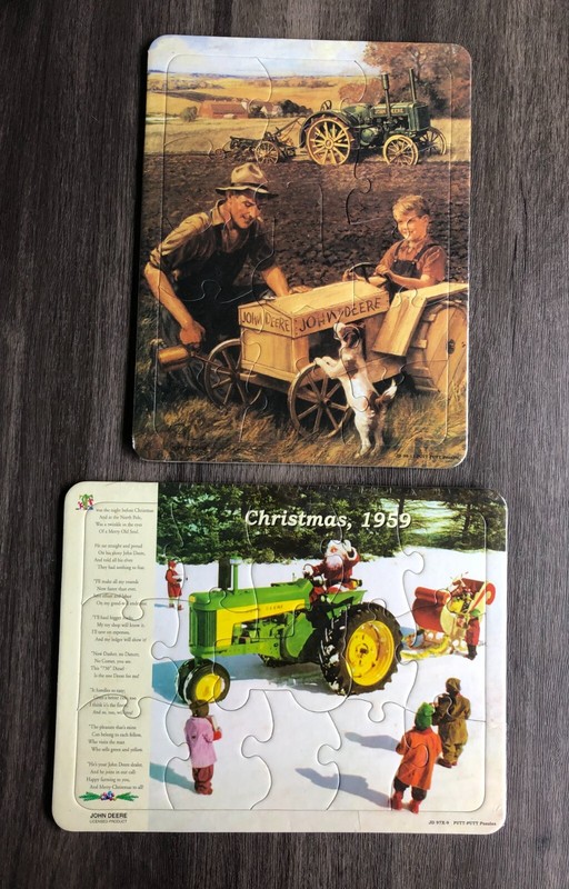 Lot of 2 Sealed John Deere 15 Pieces Each Putt-Putt Puzzles