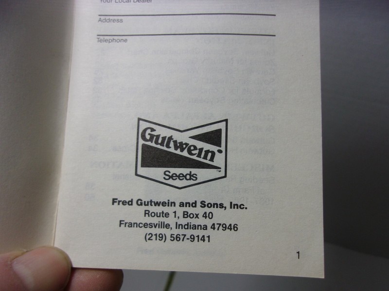 Farmers Pocket Memo Advertising Gutwein Seed Agriculture Vintage Book Farm gallery