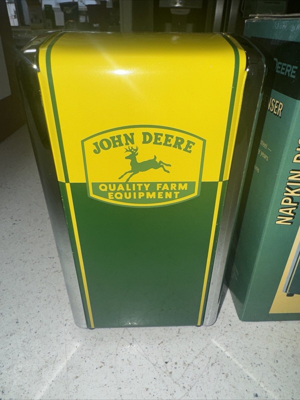 New John Deere Diner Style Metal Steel Napkin Holder Dispenser 7-1/2” Retro gallery
