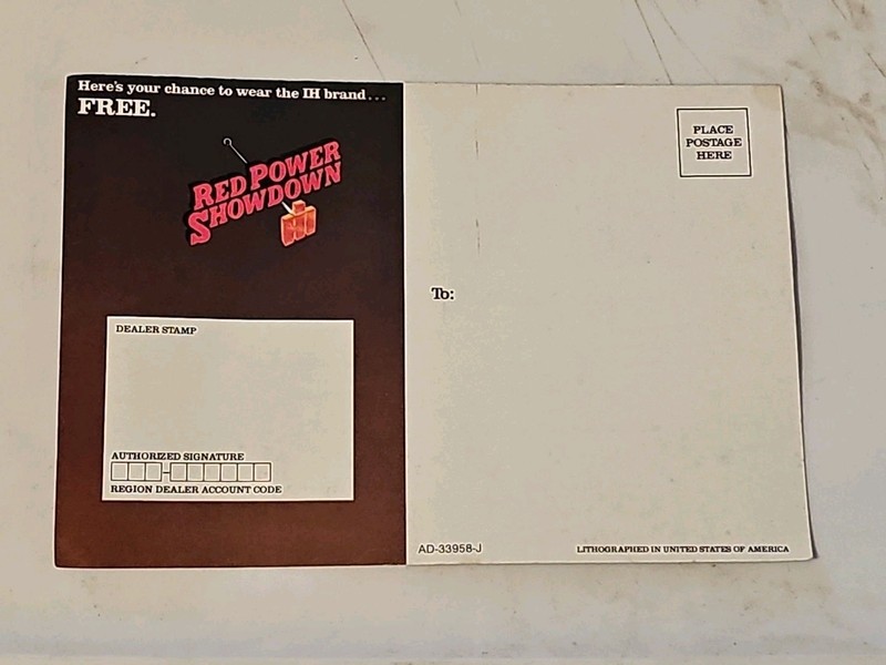 International Harvester Red Power Showdown Brochure Foldout Mailer gallery