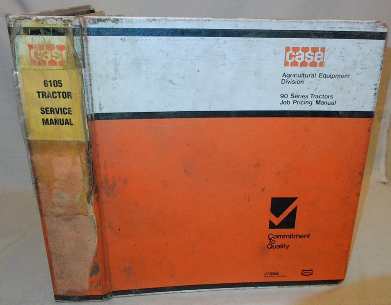 1993 -Case Agco- ST80 6105 90 Tractor Operators Service Manual Binder