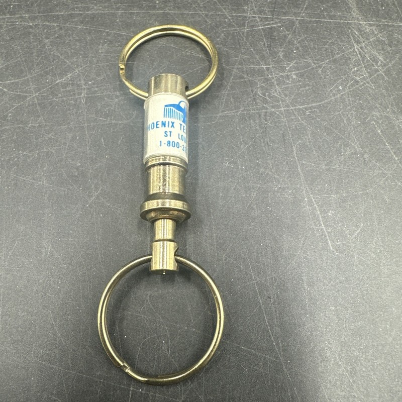 Phoenix Textile Corp St. Louis MO Double Keychain 3” Break Away