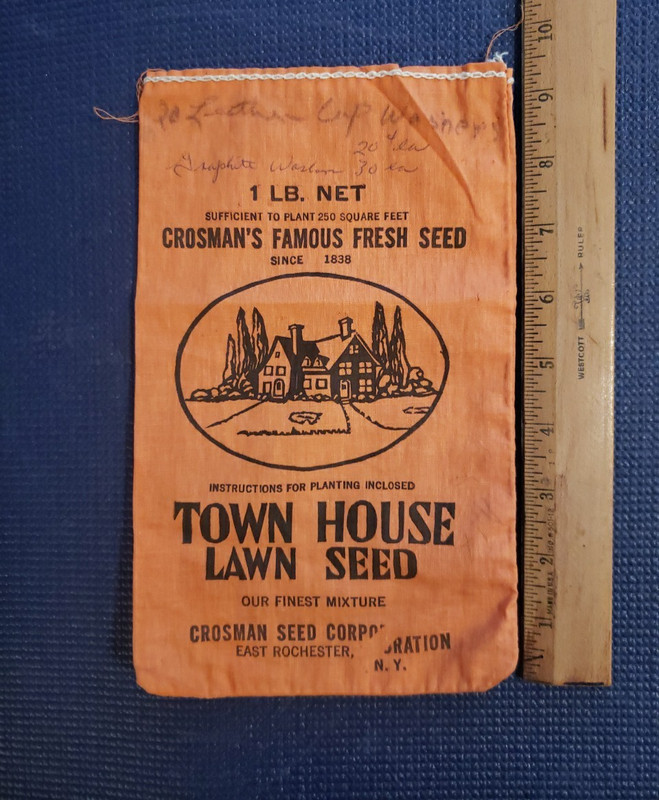 Vintage Seed Sack and Kelly Duplex Mill Machinery Sack – Lot of 2 Total