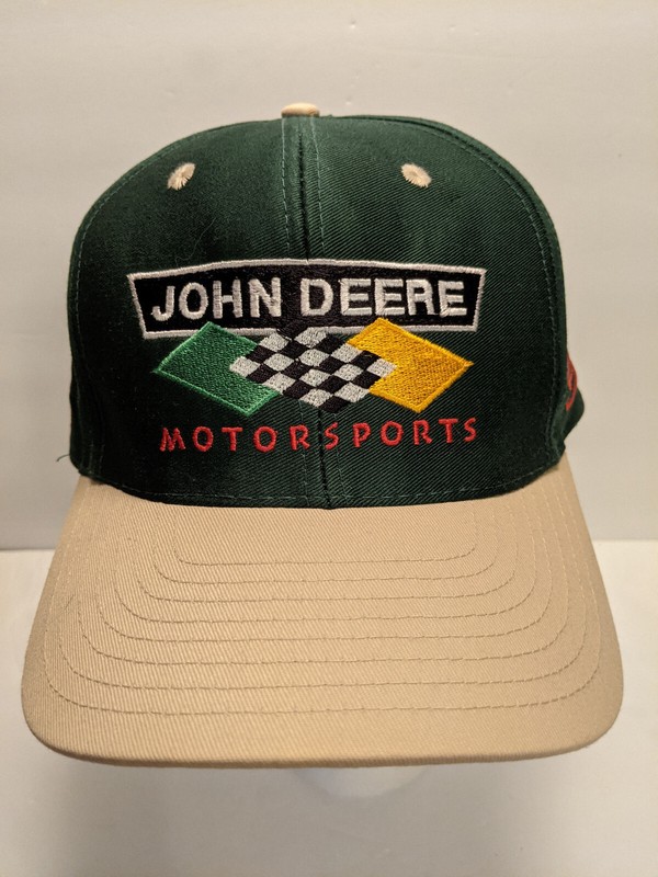 John Deere Motorsports Chad Little Baseball Cap Hat Michigan 2000 Collectible