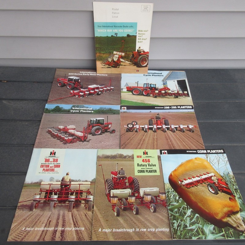 Vintage IH McCormick Planter Brochure Lot Cyclo Air Planters 400 500 800 56 295