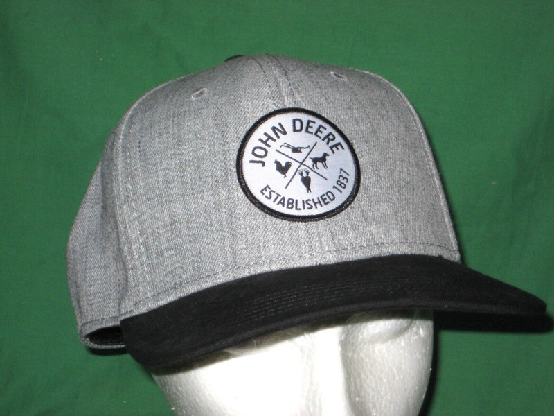 JOHN DEERE BALL CAP, HAT – TRACTORS, AGRICULTURE – “ESTABLISHED 1837” – NEW!