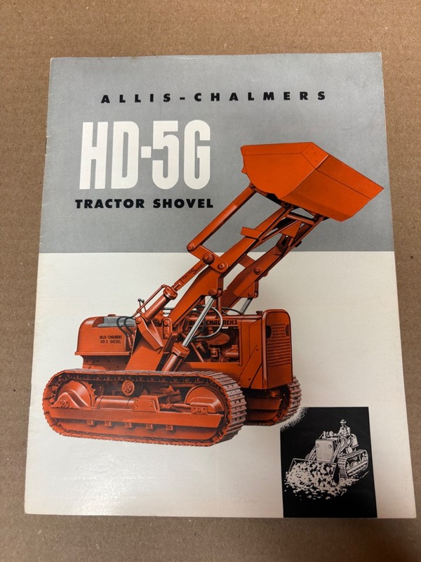 Vintage Allis Chalmers HD-5G Tractor Shovel Dozer Sales Brochure 15 Pages