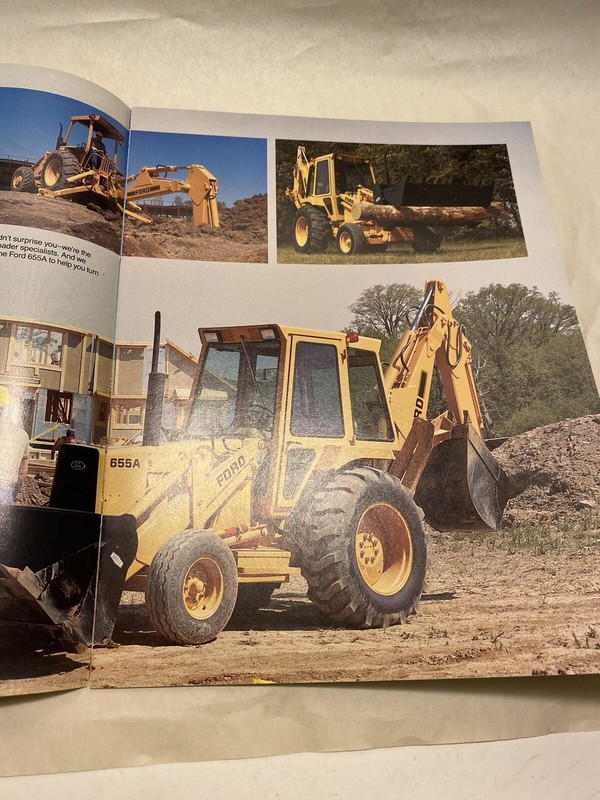 Ford Tractor 655A Backhoe Loader Tractor Dealer's Brochure 16 PAGES ADVERTISTING gallery