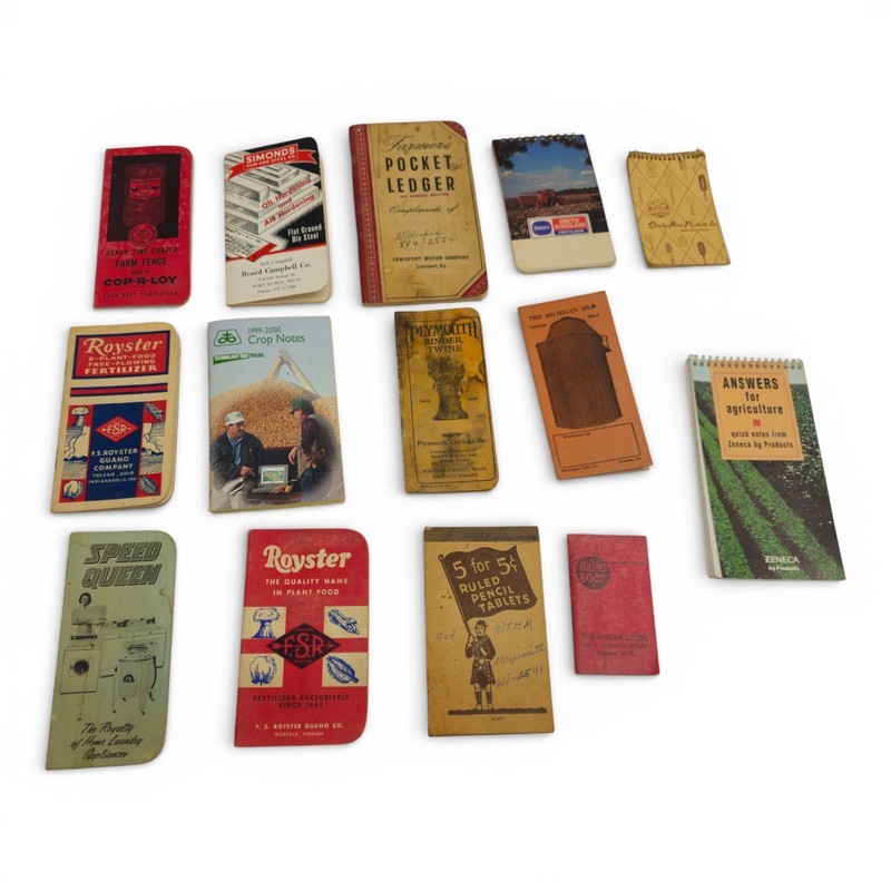 Vintage Promotional Notebooks Lot 14 Agriculture Farm Advertising Memo Pads gallery
