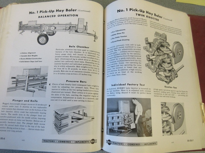 Massey Harris 1 Pick-up Hay Baler Sales Sheets from Dealer Catalog 8 Page gallery