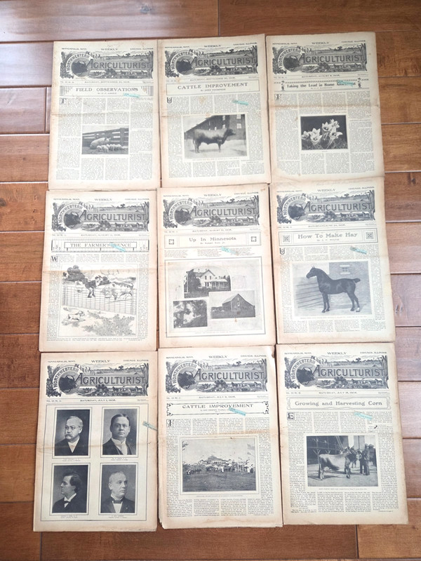 LOT 9 ~ 1905 NORTHWESTERN AGRICULTURIST Magazines ~ Minnesota Farm Paper ~