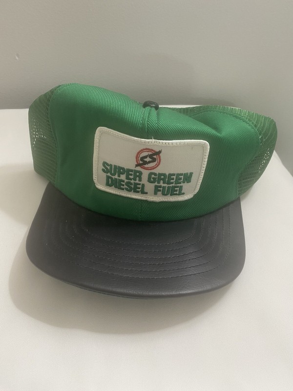 Vintage Snap-back Trucker Cap Southern States Super Green Diesel Fuel Logo