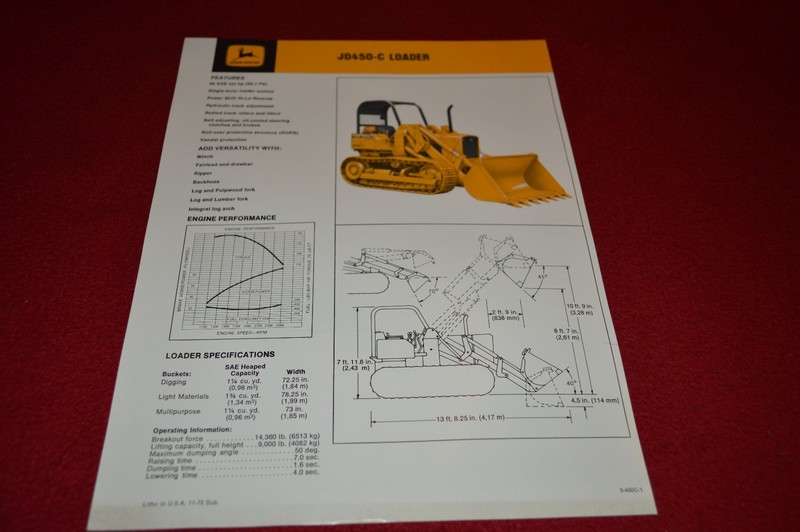 John Deere 450-C Crawler Loader Dealer Brochure GDSD6
