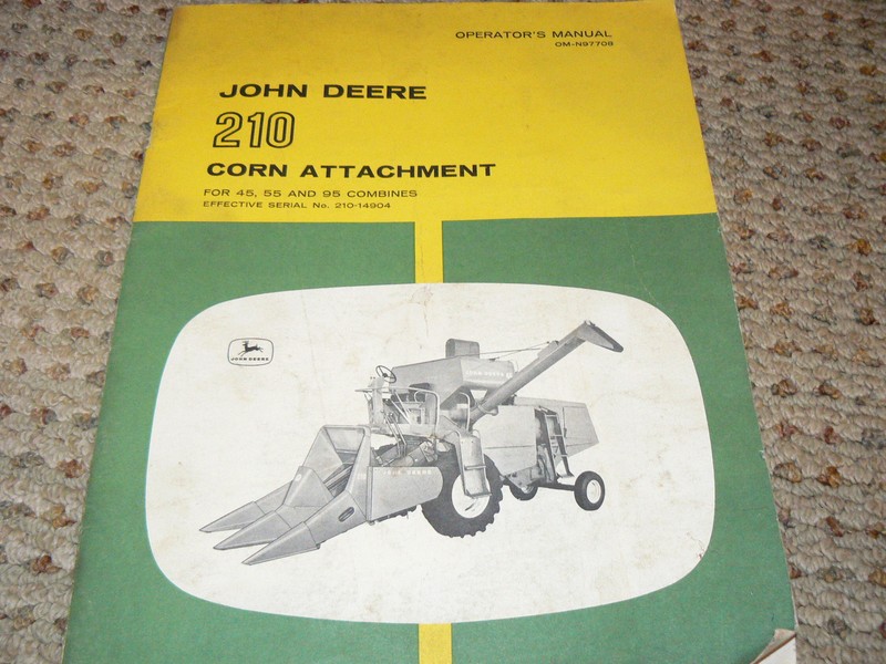 John Deere 210 Corn Attachment Operator’s Manual