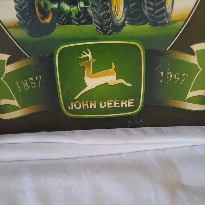 John Deere Celebrating 160 Years Metal Sign 13"Wx16"H Desperate Enterprises Inc. gallery