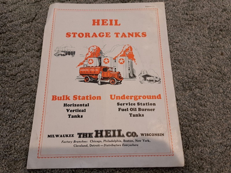 Vintage Sales Brochure for Heil Storage Tanks Milwaukee