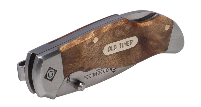 Greenlee 0652-24 Wood Drop Point Pocket Knife Natural Wood gallery