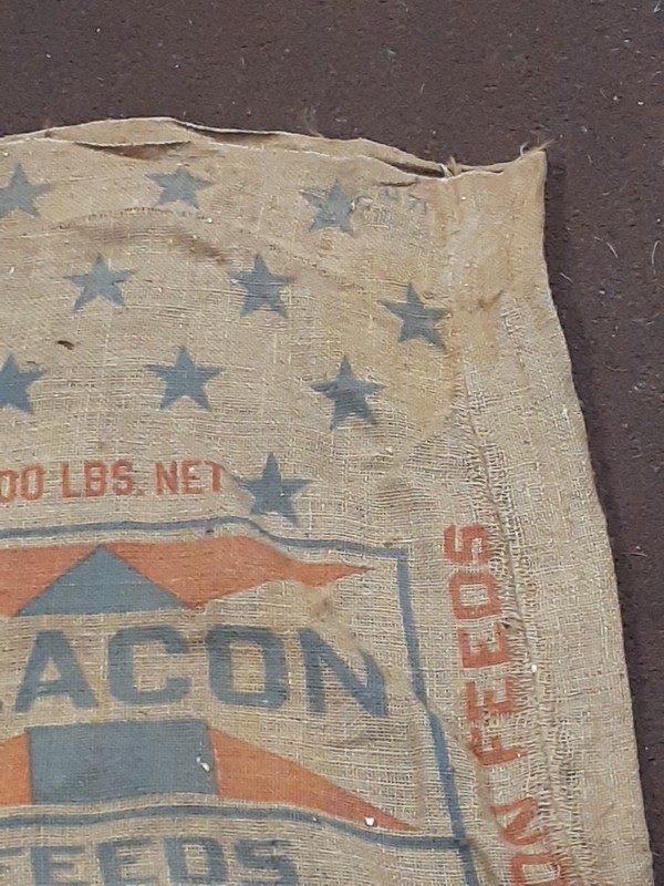 Vintage Burlap Feed Sack Beacon Feeds gallery