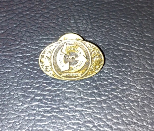 John Deere Tractors Parts Profits Savings Control Hat Lapel Pin Button