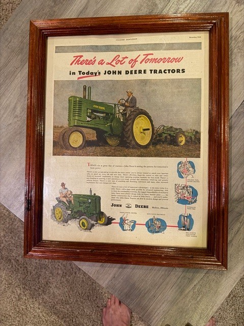 40s John deere tractor add