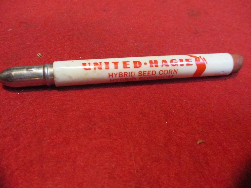 UNITED HAGIE HYBRIDS seed co BULLET PENCIL advertising FARM CORN MINNESOTA