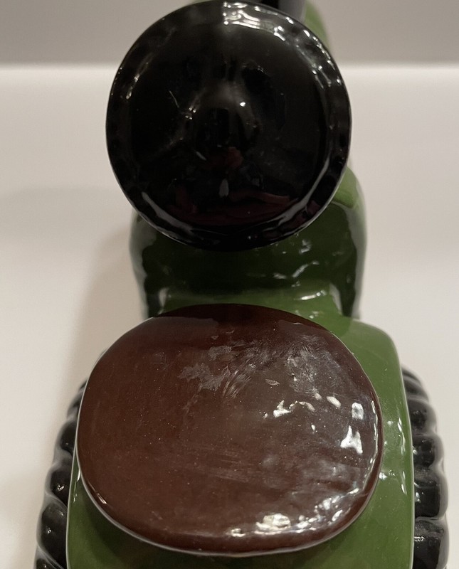 John Deere Ceramic Tractor Handmade Hobby Piece Green Yellow John Deere Tractor gallery