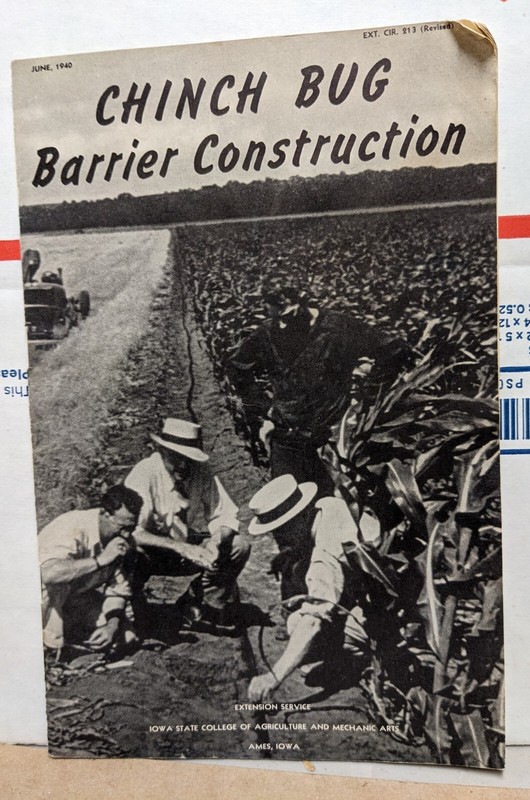 1940 Chinch Bug Barrier Construction Booklet Iowa State College ISC Ames Iowa IA