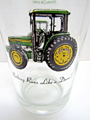 VINTAGE SET OF THREE (3) JOHN DEERE 16 OZ. EVERYDAY TUMBLER/ GLASSES BY GIBSON