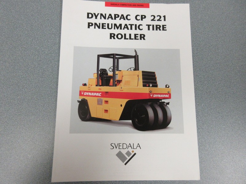 Dynapac CP221 Roller Compactor Brochure 2 Page