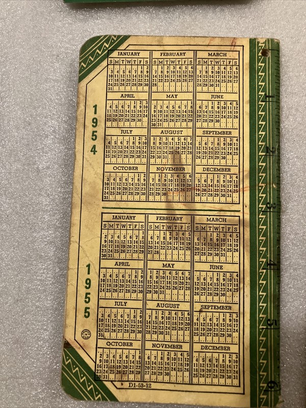 1954 1957 1961 And 1962 John Deere Farmer's Pocket Notebook Ledger Lot gallery