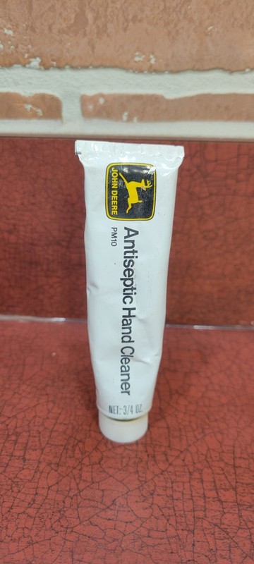 Vintage 1970s John Deere PM10 Antiseptic Hand Clean Tube 3/4 Oz Can Display Item