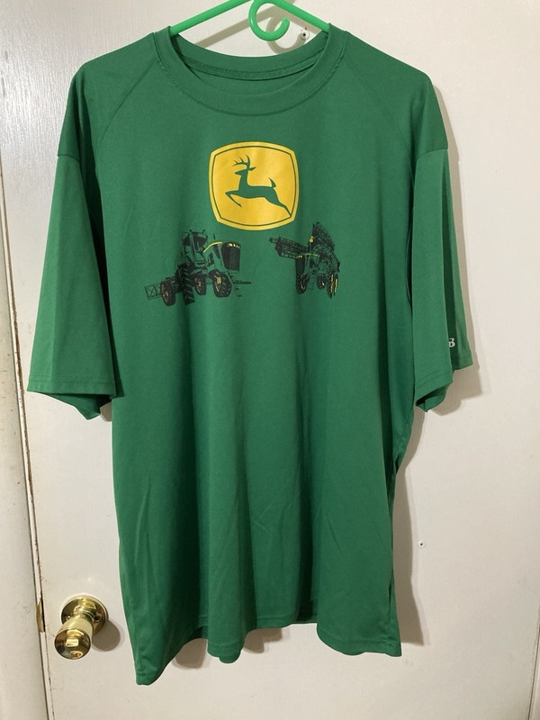 John Deere Sprayers “The Main Line” Adult 2XL Green Badger Sports T-Shirt