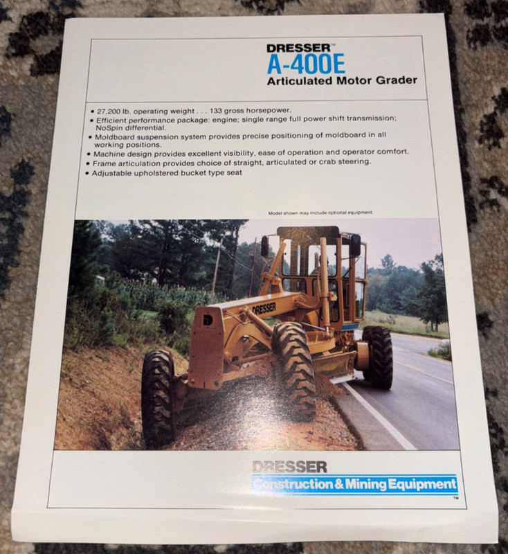 Dresser A-400E Articulated Motor Grader Brochure AMIL25