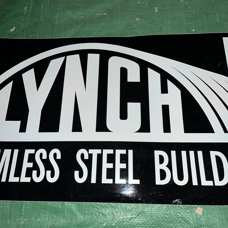 Vintage Lynch Seamless Steel Buildings - Sticker Decal 12”x24” gallery