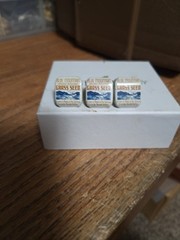 Blue Mountain Grass Seed 3 Bag Clips by Stoffel Seals Corp Vintage Tin Clips USA