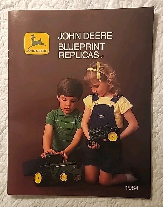 1984 Full Size John Deere Blueprint Replica Ertl Toys Catalog 16 Page
