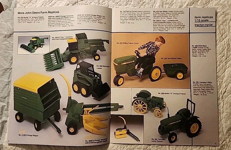 1984 Full Size John Deere Blueprint Replica Ertl Toys Catalog 16 Page gallery