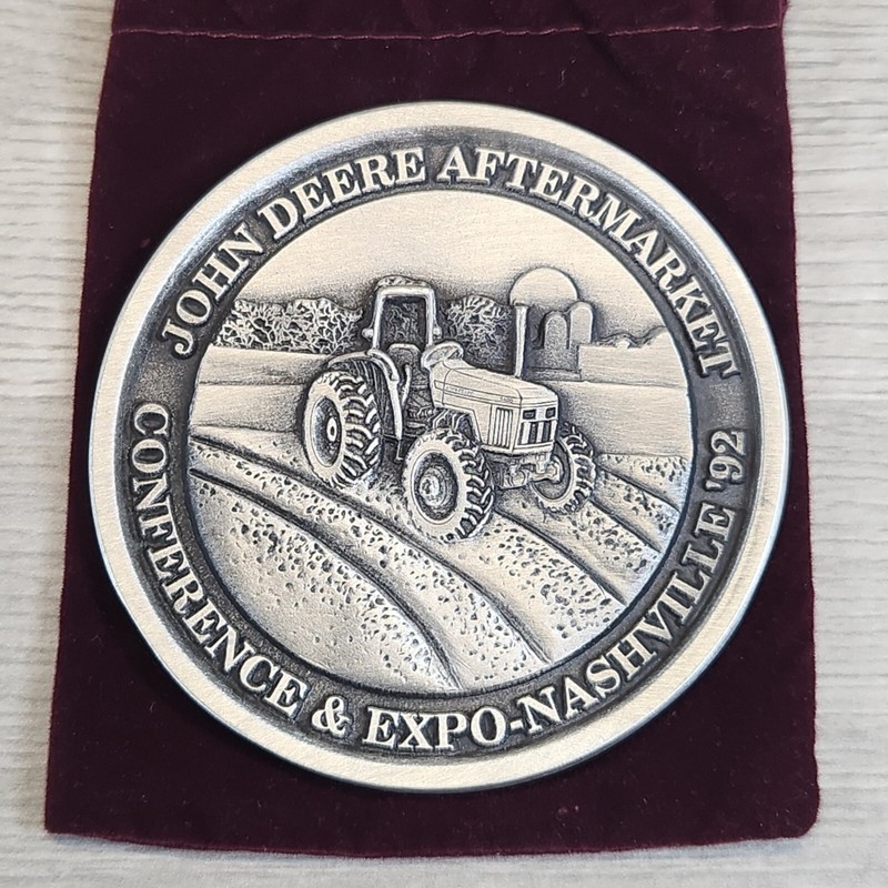 1992 John Deere 5000 Series Tractor Introduction Expo Nashville Pewter Medallion