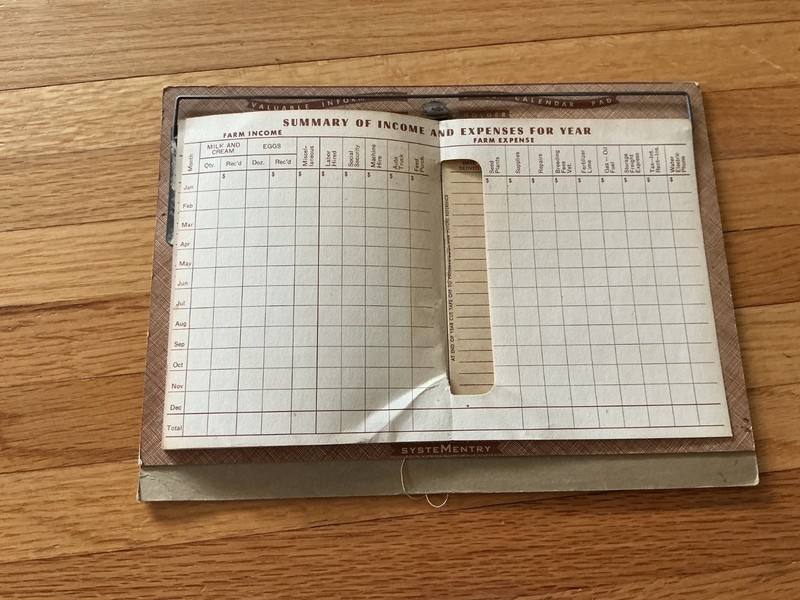 Vtg, 1956 Farm Acct. Record Book - Citizens State Bank, Green Isle, Minnesota gallery