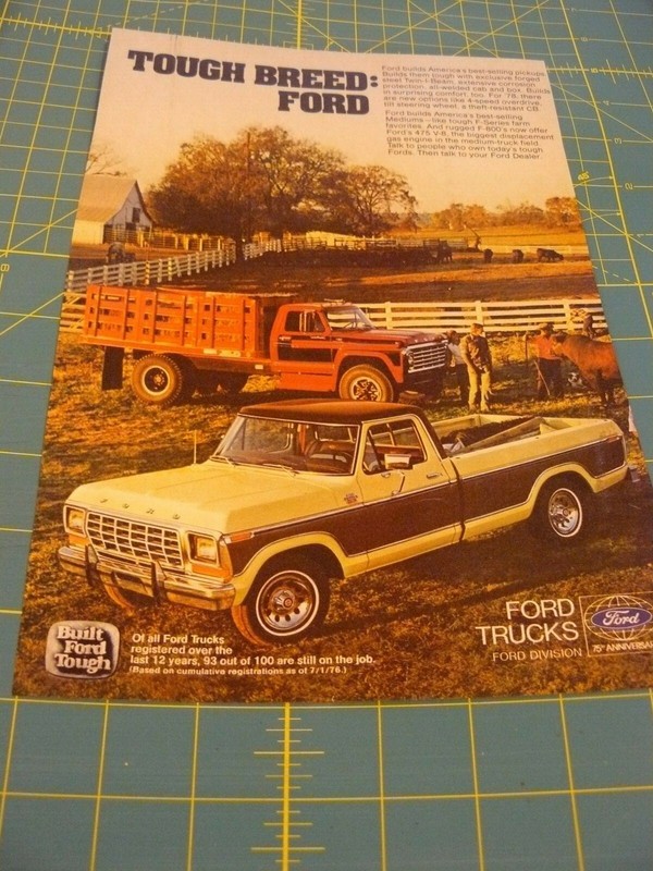 HPROGRESSIVE FARMER -JULY 1978-AD- FORD TRUCK – TOUGH BREED