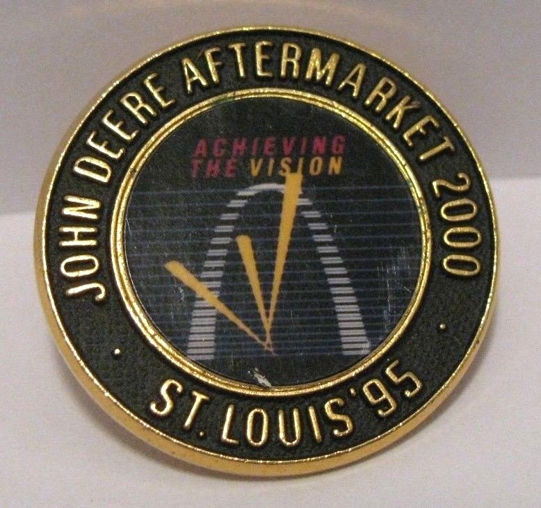 John Deere Aftermarket 2000 Expo St Louis 1995 Hat Lapel Pin Badge Collectible