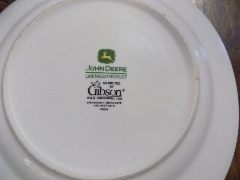 Vtg John Deere Platter Gibson Housewares Nothing Runs Like a Deere! 11.25" Plate gallery